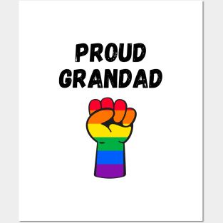 Proud Grandad Rainbow Pride T Shirt Design Posters and Art